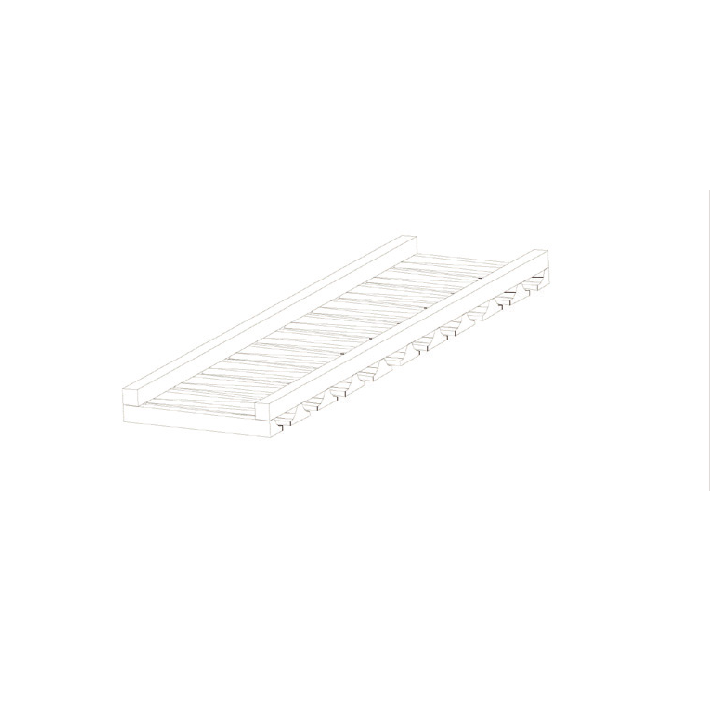 Blue Valley Cabinets 30" x 2" x 12" Glass Rack (DW-30GR)
