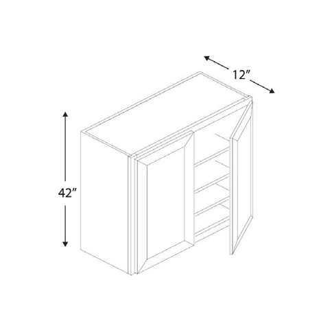 Blue Valley Cabinets 30" x 42" x 12" Wall Cabinet With 2 Door (GRS-W3042)