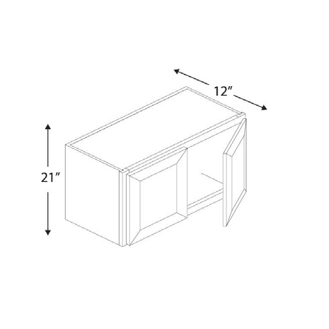 Blue Valley Cabinets 33" x 21" x 12" Wall Cabinet With 2 Door (DW-W3321)