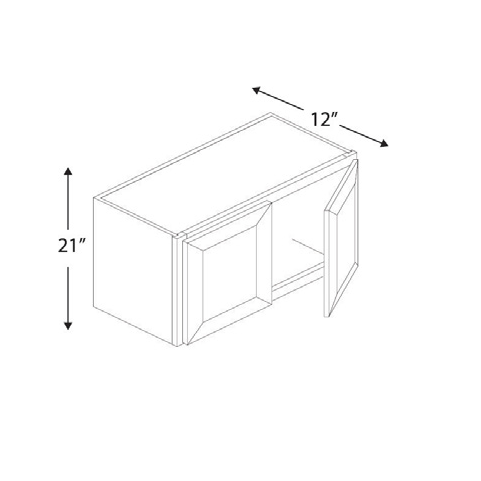 Blue Valley Cabinets 33" x 21" x 12" Wall Cabinet With 2 Door (MS-W3321)