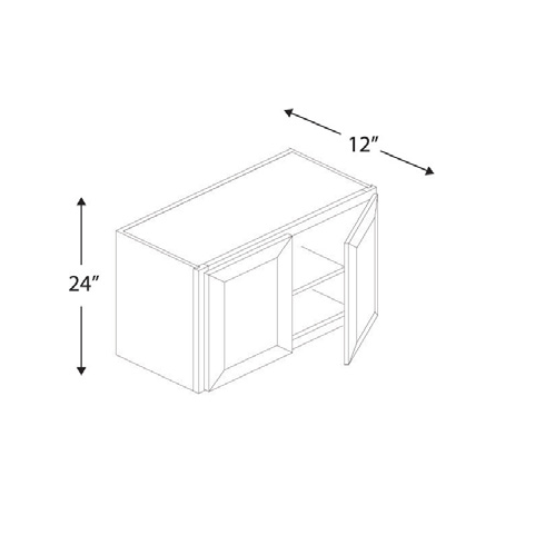 Blue Valley Cabinets 33" x 24" x 12" Wall Cabinet With 2 Door (GRS-W3324)