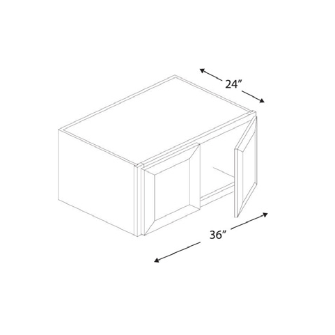Blue Valley Cabinets 36" x 18" x 24" Wall Cabinet With 2 Door (SG-W361824)