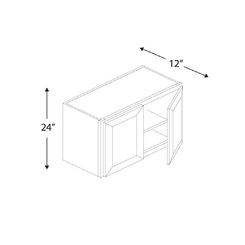 Blue Valley Cabinets 36" x 24" x 12" Wall Cabinet With 2 Door (SG-W3624)