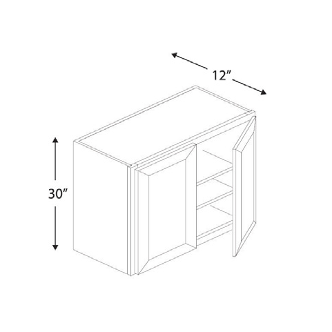 Blue Valley Cabinets 36" x 30" x 12" Wall Cabinet With 2 Door (DW-W3630)