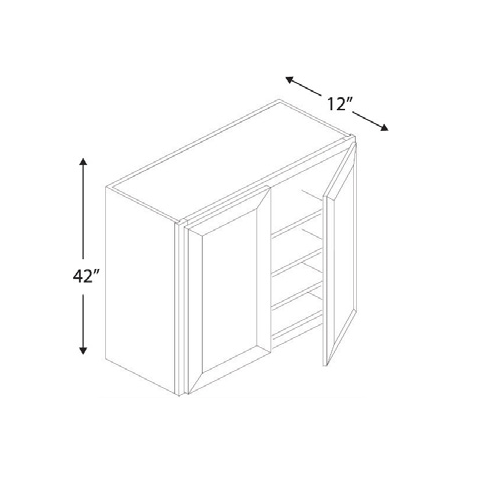 Blue Valley Cabinets 36" x 42" x 12" Wall Cabinet With 2 Door (GRS-W3642)