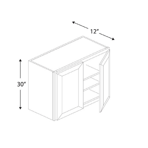 Blue Valley Cabinets 42" x 30" x 12" Wall Cabinet With 2 Door (ESS-W4230)