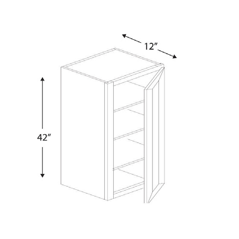 Blue Valley Cabinets 9" x 42" x 12" Wall Cabinet With 1 Door (WHS-W0942)