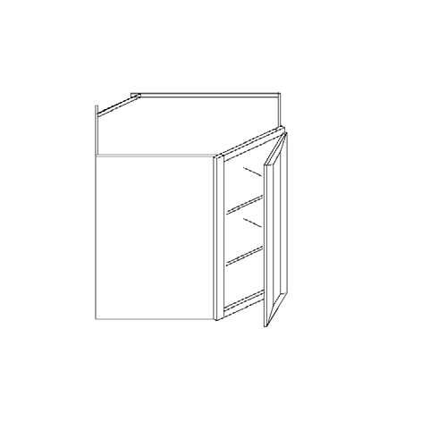 Blue Valley Cabinets Wall Diagonal Corner Face Frame Only (ESS-WDC2430FF)
