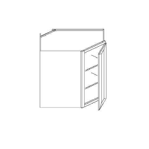 Blue Valley Cabinets Wall Diagonal Corner Face Frame Only (MS-WDC2442FF)