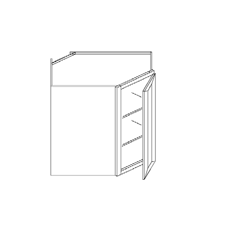 Blue Valley Cabinets Wall Diagonal Corner Face Frame Only (SG-WDC2436FF)