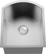 C-Tech-I D Bowl Rounded Inside Corners 20" Stainless Steel Farmhouse Sink by Chemcore Industries