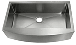 C-Tech-I Front Apron Large Single 35" Stainless Steel Farmhouse Sink by Chemcore Industries