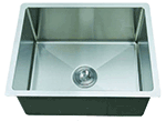 C-Tech-I Medium Single Rounded Inside Corners 22" Stainless Steel Farmhouse Sink by Chemcore Industries