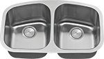 C-Tech-I Unique Double Equal Bowl 31" Stainless Steel Kirchen Sink by Chemcore Industries