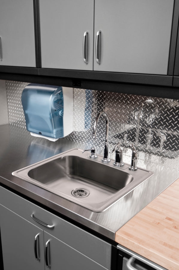 Cahaba CAHCA113SB33 33" 4-Hole Prepunch Standard Radius Single Bowl Stainless Steel Drop-In Kitchen Sink