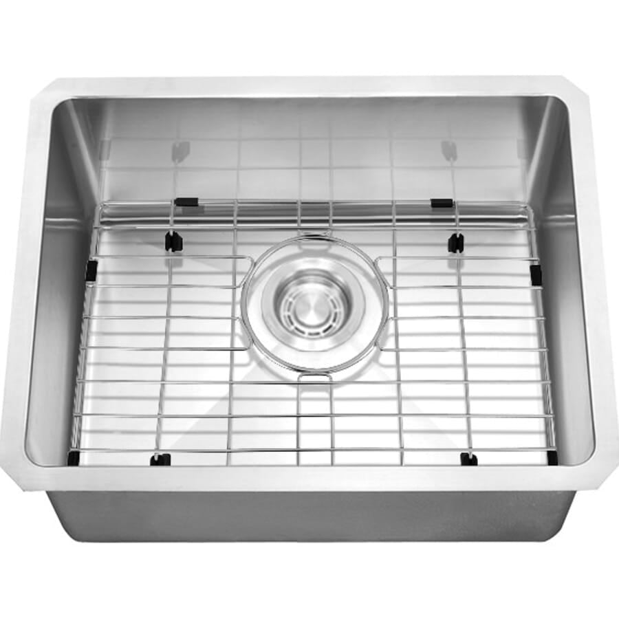 Cahaba CAHCASS1915UMSB 19" Stainless Steel Micro Radius Single Bowl Square Bar Sink