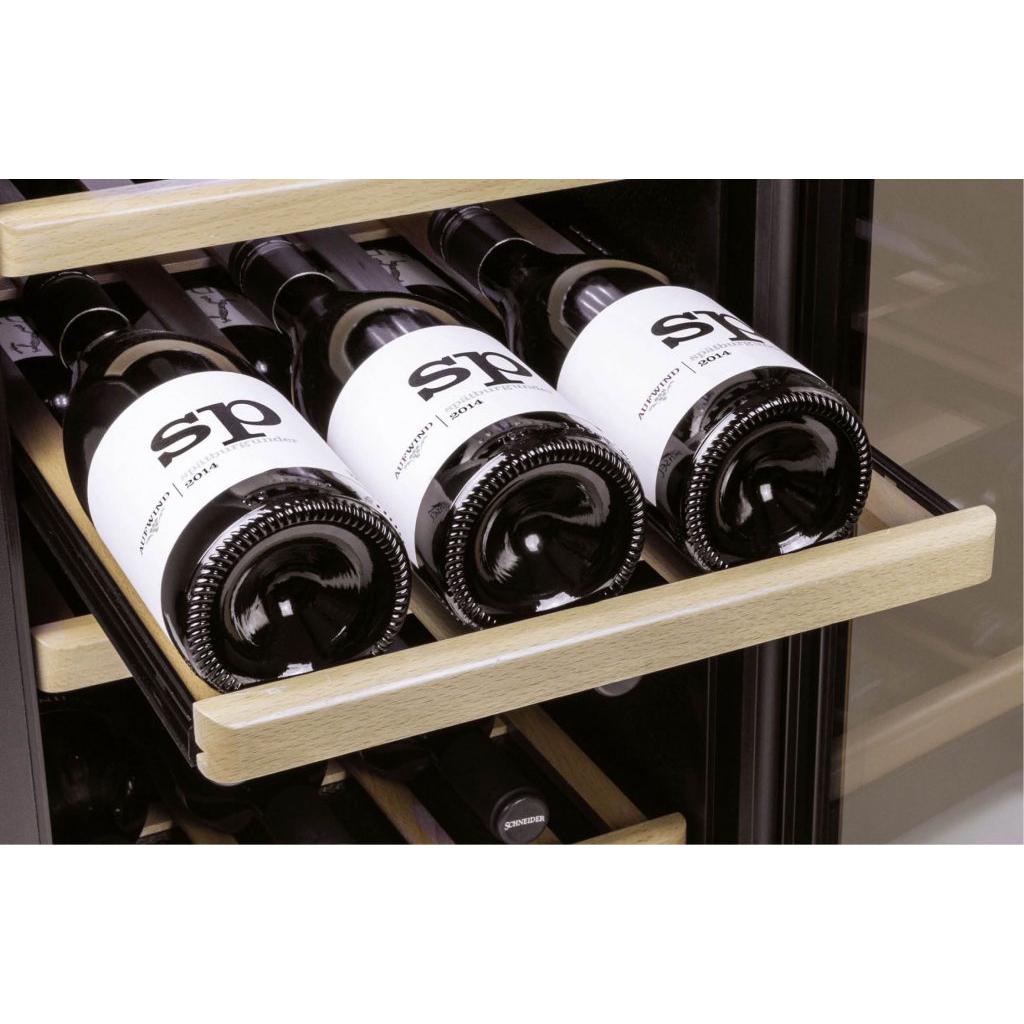 Caso WineComfort 16" W x 41" H 38-Bottle Brush Stainless Steel WiFi Smart Control Technology Wine Cooler