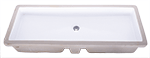 Continental CHANNEL 35" White Ceramic Vanity Sink by Chemcore Industries
