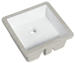 Continental MOJO 15" White Ceramic Vanity Sink by Chemcore Industries