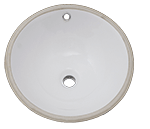 Continental ORBIT 17" White Ceramic Kitchen Sink by Chemcore Industries