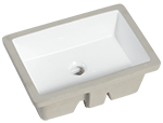 Continental TANGO 17" White Ceramic Vanity Sink by Chemcore Industries