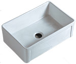 Continental TRADITION Large Single 30" White Ceramic Farmhouse Sink by Chemcore Industries