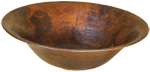 Copper Potter HAMMERED FLARED ROUND 16" Vessel Sink by Chemcore Industries