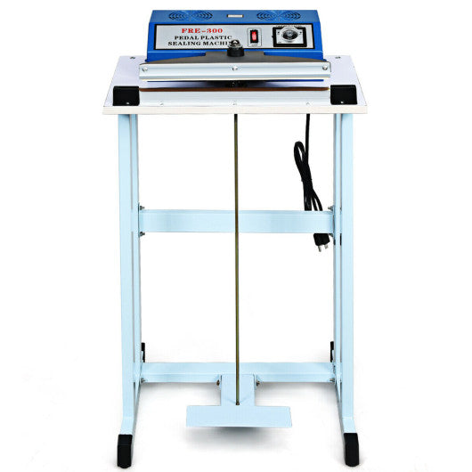 Costway 110V 12 Inch Foot Pedal Impulse Sealer Machine with Cutter