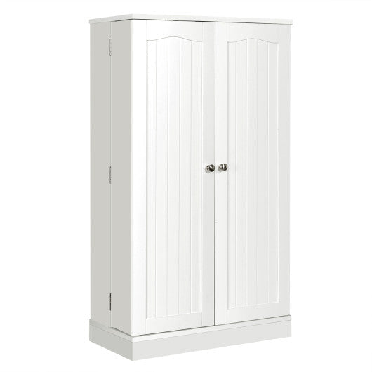 http://kitchenoasis.com/cdn/shop/files/Costway-17-Tier-White-Kitchen-Pantry-Cabinet-with-2-Doors-and-6-Adjustable-Shelves.jpg?v=1701914758