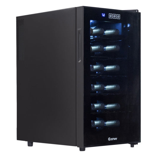 Costway 18 Bottle Freestanding Thermoelectric Wine Cooler