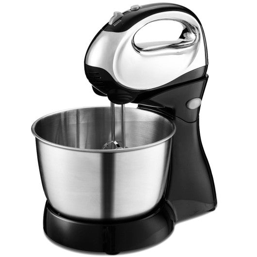Costway 200 W 5-speed Stand Mixer with Dough Hooks Beaters
