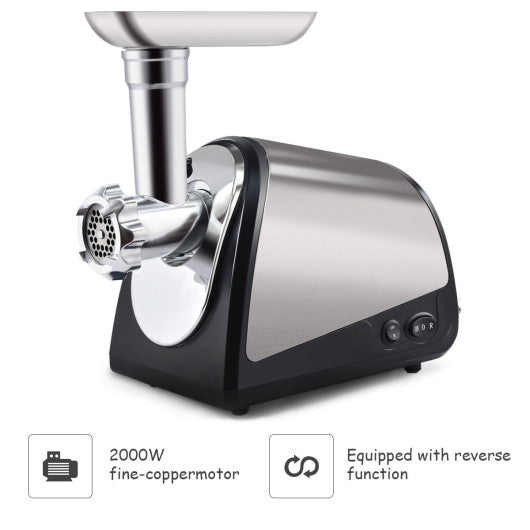 Costway 2000W Electric Stainless Steel Meat Grinder Home Use