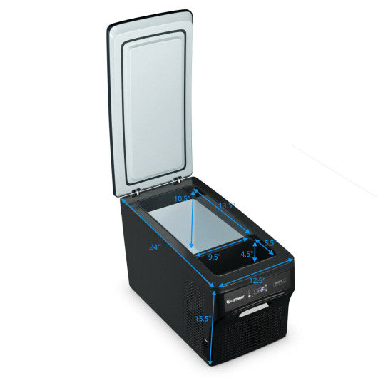 Costway 26 Quarts Compressor Camping Portable Electric Car Cooler