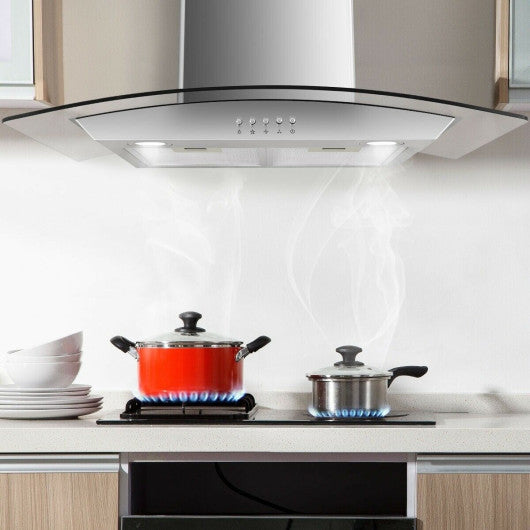 Costway 30" Stainless Mount Kitchen Range Hood with LED Lights