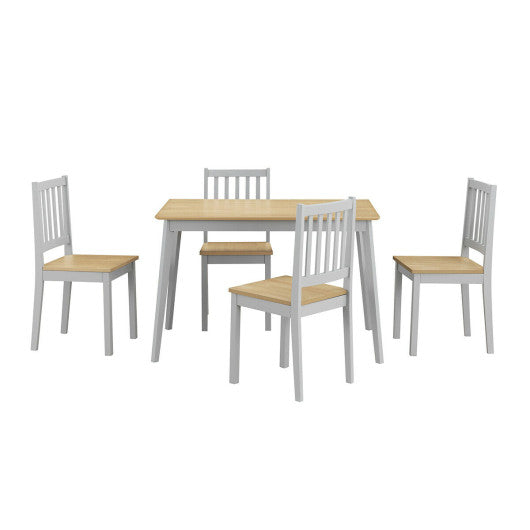 Costway 5 Piece Mid Century Modern Dining Table Set
