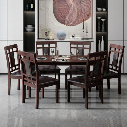 Costway 59" Dining Table Kitchen Dining Room Furniture