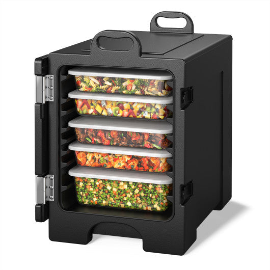 Costway 81 Quart Capacity End-loading Insulated Food Pan Carrier