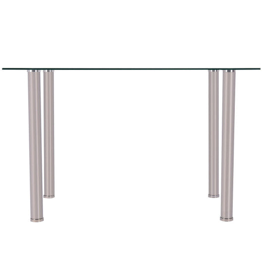 Costway Clear Glass Top Dining Table