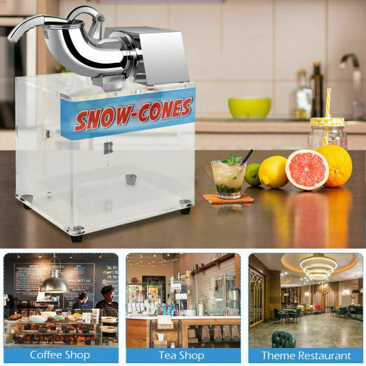 Costway Electric Snow Cone Machine Ice Shaver Maker