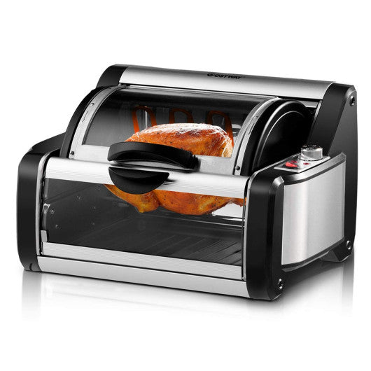 Costway Horizontal Rotating Kebob Skewer Roaster Oven Grill