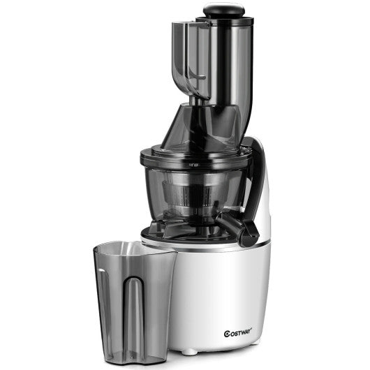 Costway Juicer Machines Slow Masticating Juicer Cold Press Extractor with 3" Chute