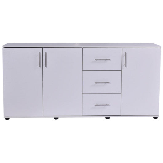 Costway Large Storage Cabinet Cupboard with 3 Doors