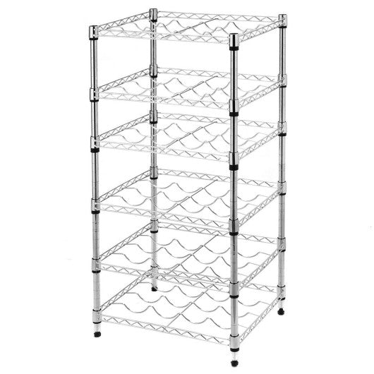 Costway Metal Wine Holder Bottle Rack for 24 Bottles
