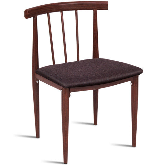 Costway Set of 2 Fabric Upholstered Dining Chairs