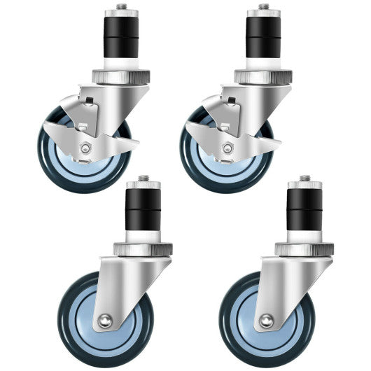 Costway Set of 4 Swivel Caster Wheel with Brake