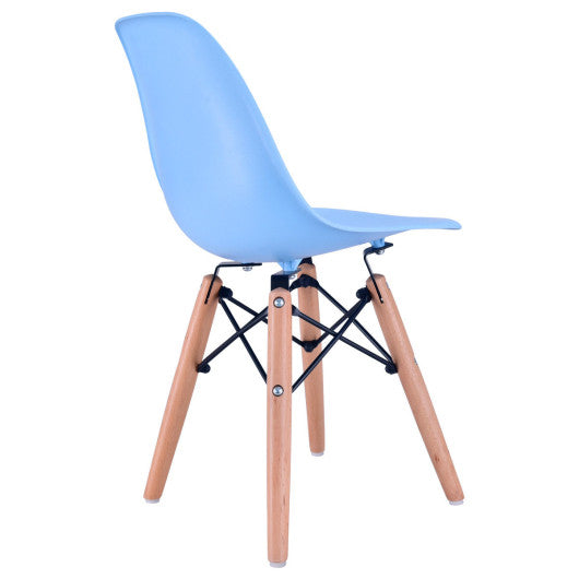 Costway Single Kids Dining Side Armless Chair - Navy