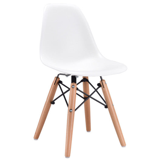 Costway Single Kids Dining Side Armless Chair - White