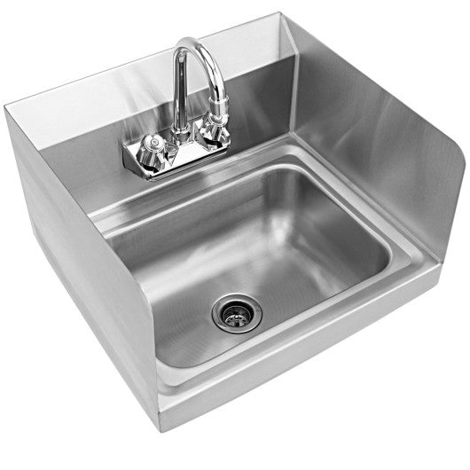 Costway Stainless Steel Hand Washing Sink with Faucet