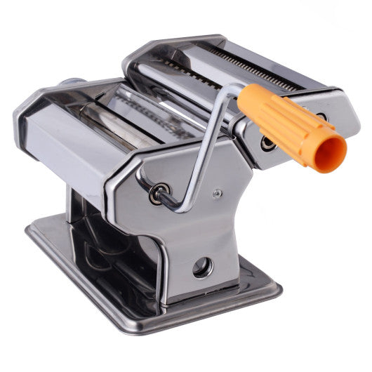 Costway Stainless Steel Pasta Maker Roller Machine with Clamp