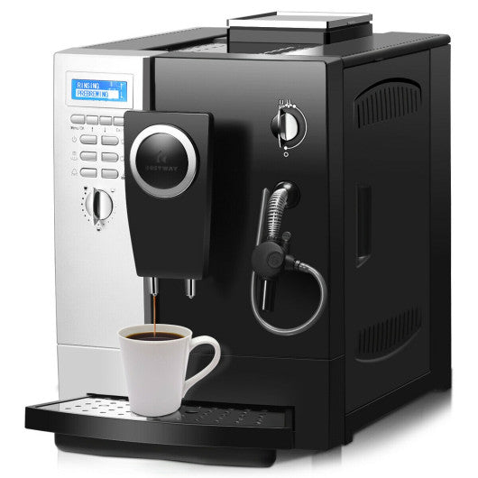 Costway Super-Automatic Espresso Maker Machine with Milk Frother